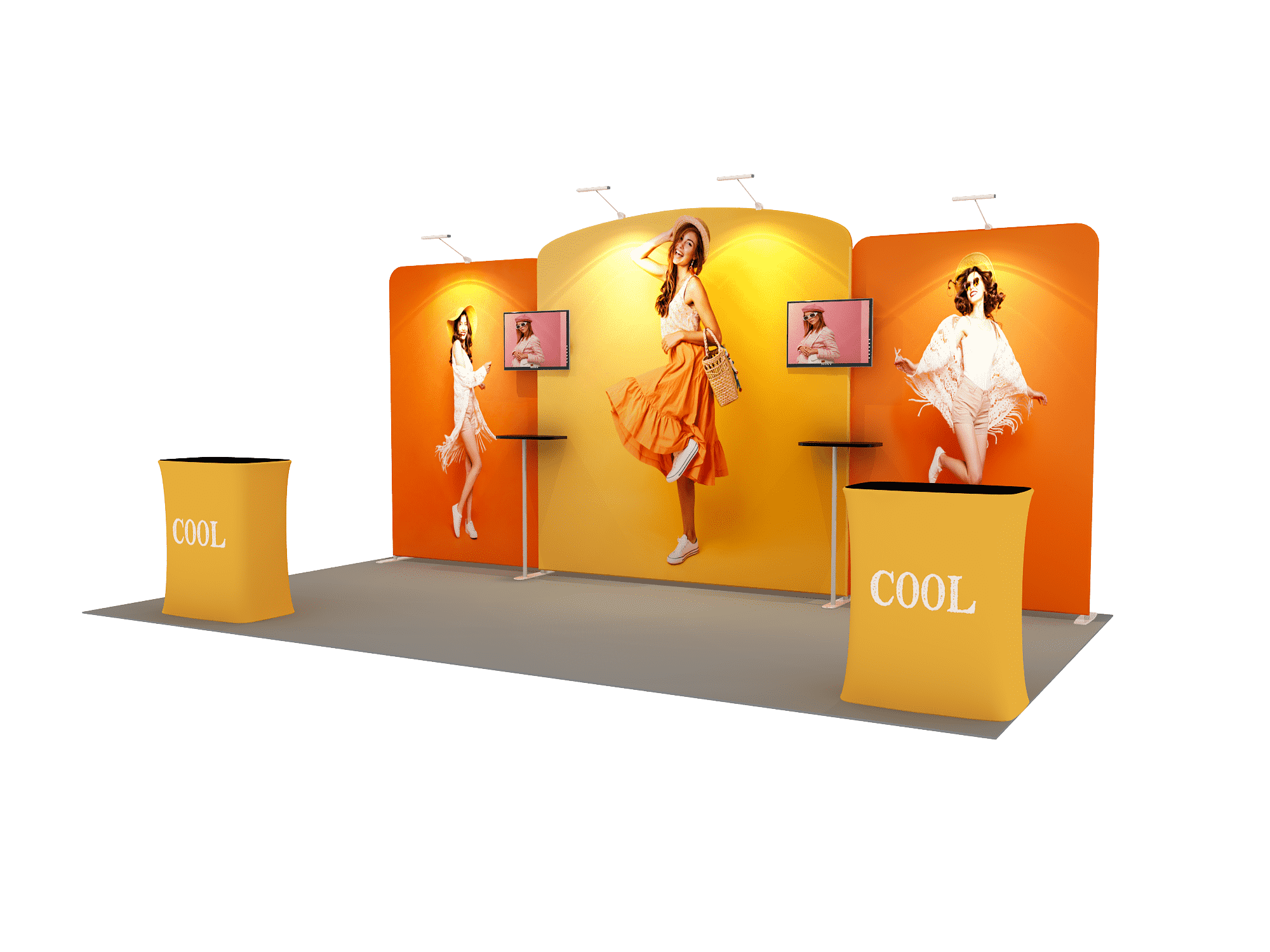 Draagbare tentoonstellingsdisplay 6m x 3m - Model 7