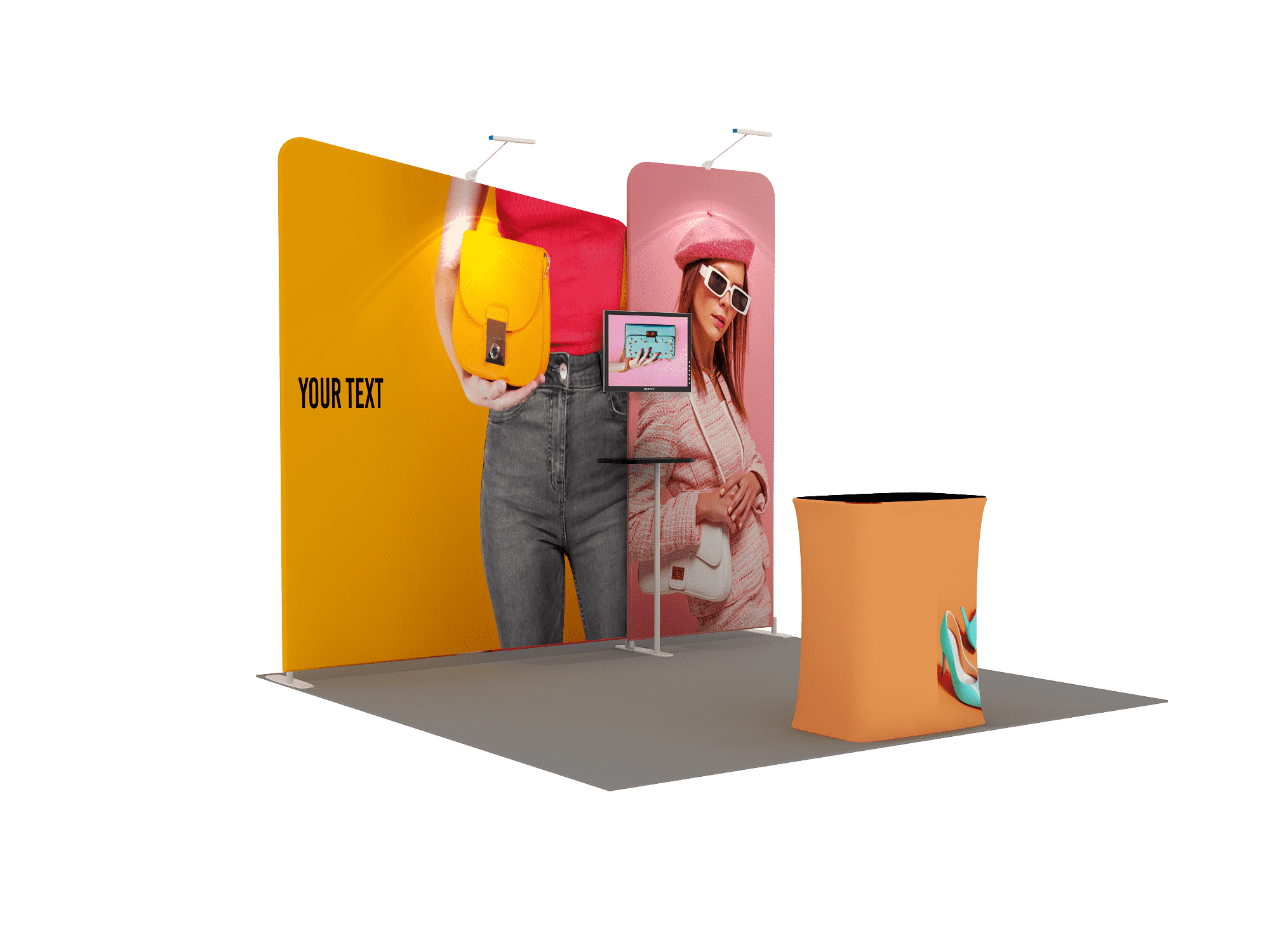 Draagbare tentoonstellingsdisplay 3m x 3m - Model 7