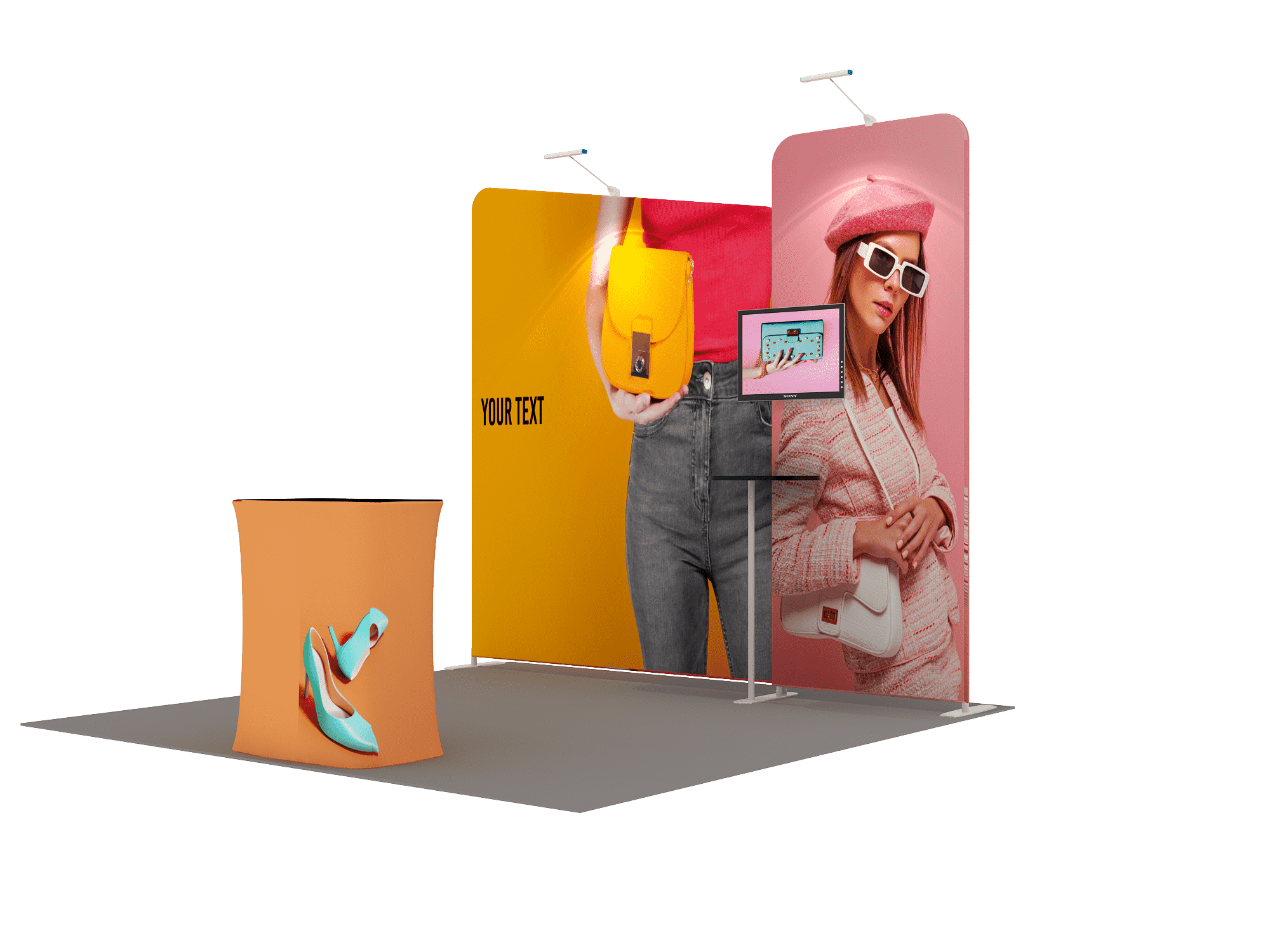 Draagbare tentoonstellingsdisplay 3m x 3m - Model 7