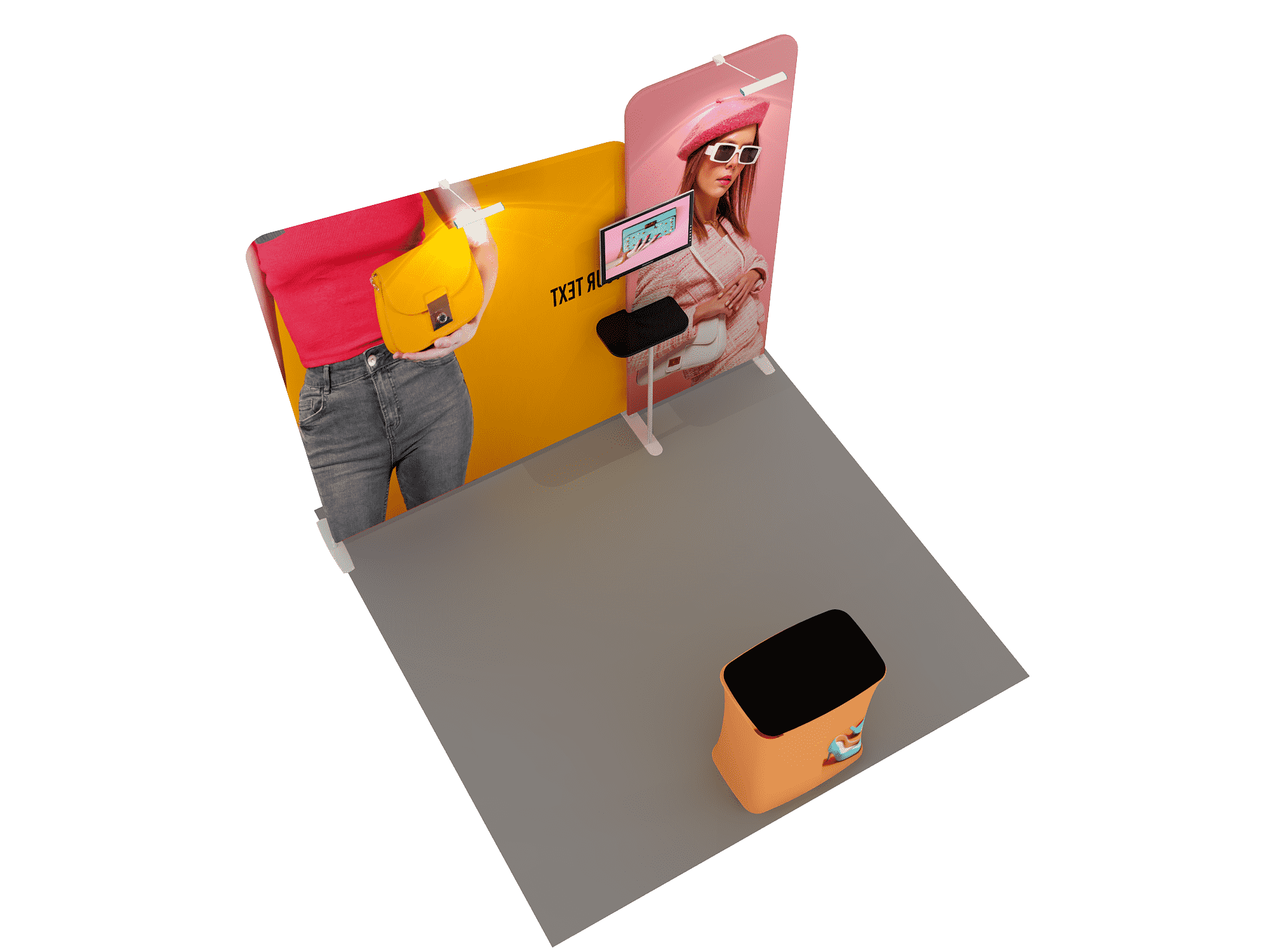 Draagbare tentoonstellingsdisplay 3m x 3m - Model 7