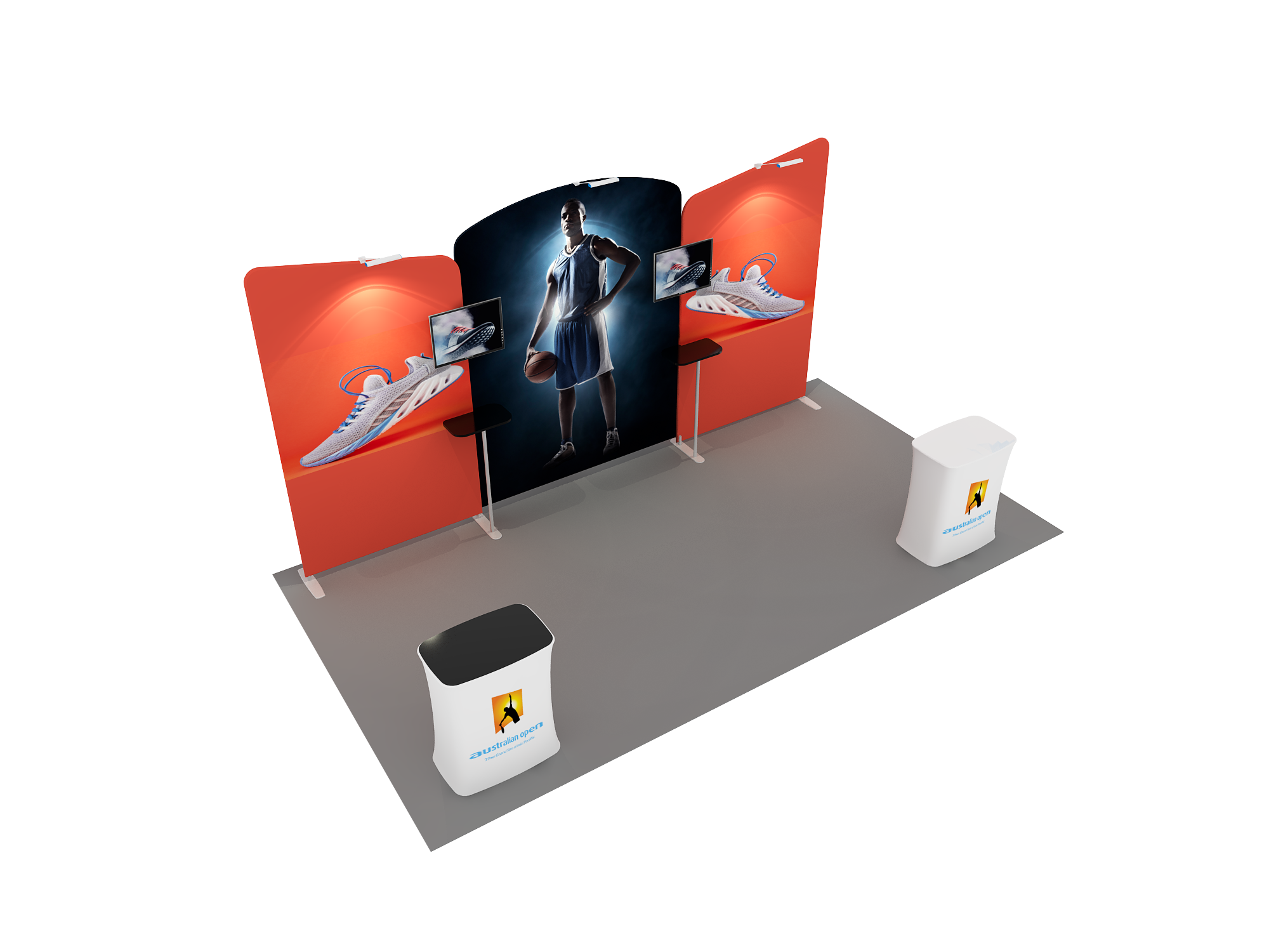 Draagbare tentoonstellingsdisplay 6m x 3m - Model 8