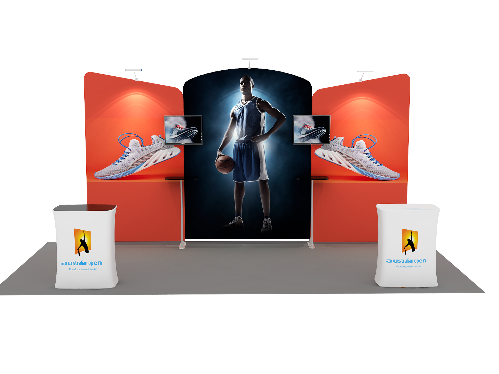 Draagbare tentoonstellingsdisplay 6m x 3m - Model 8