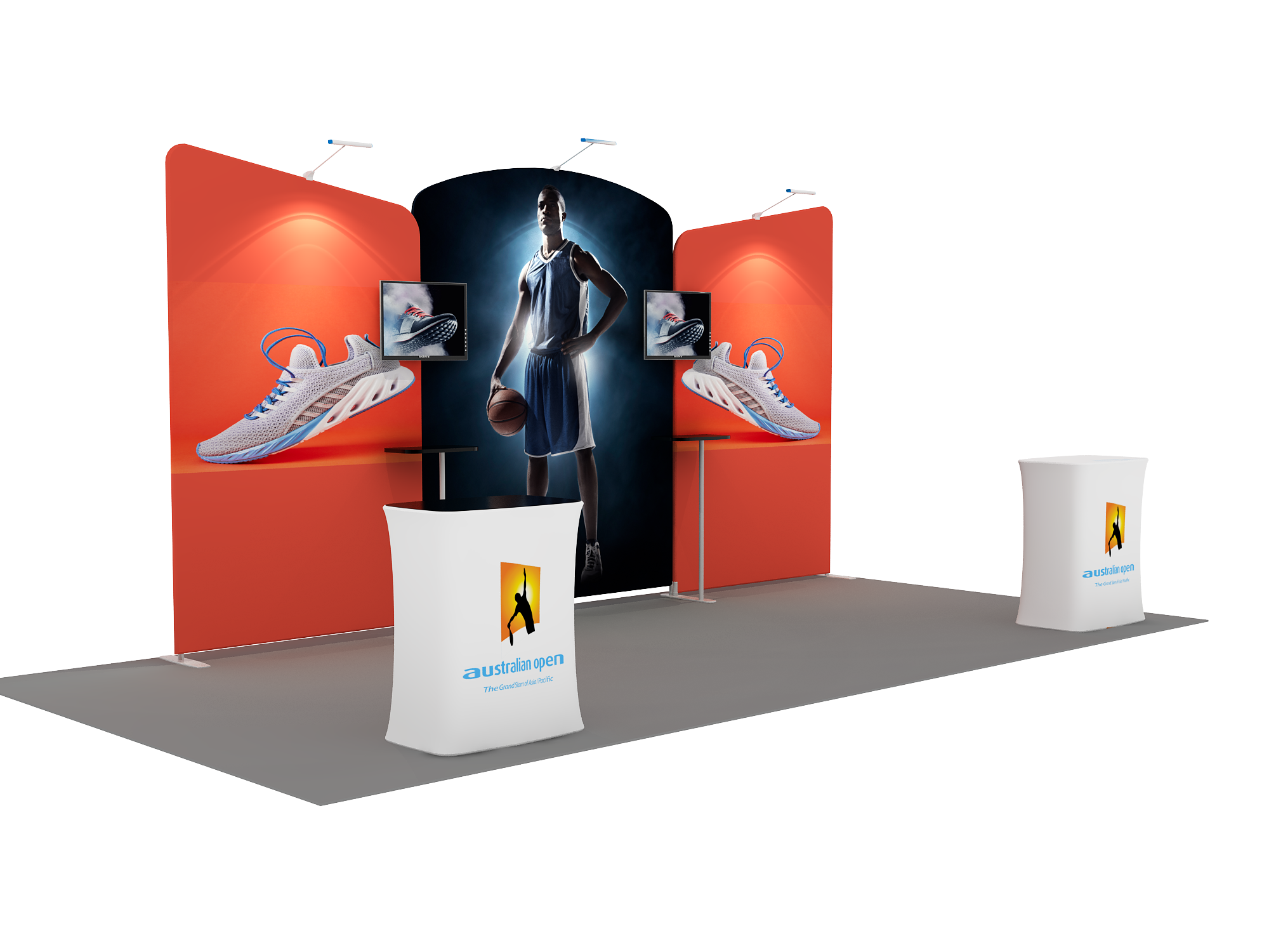 Draagbare tentoonstellingsdisplay 6m x 3m - Model 8