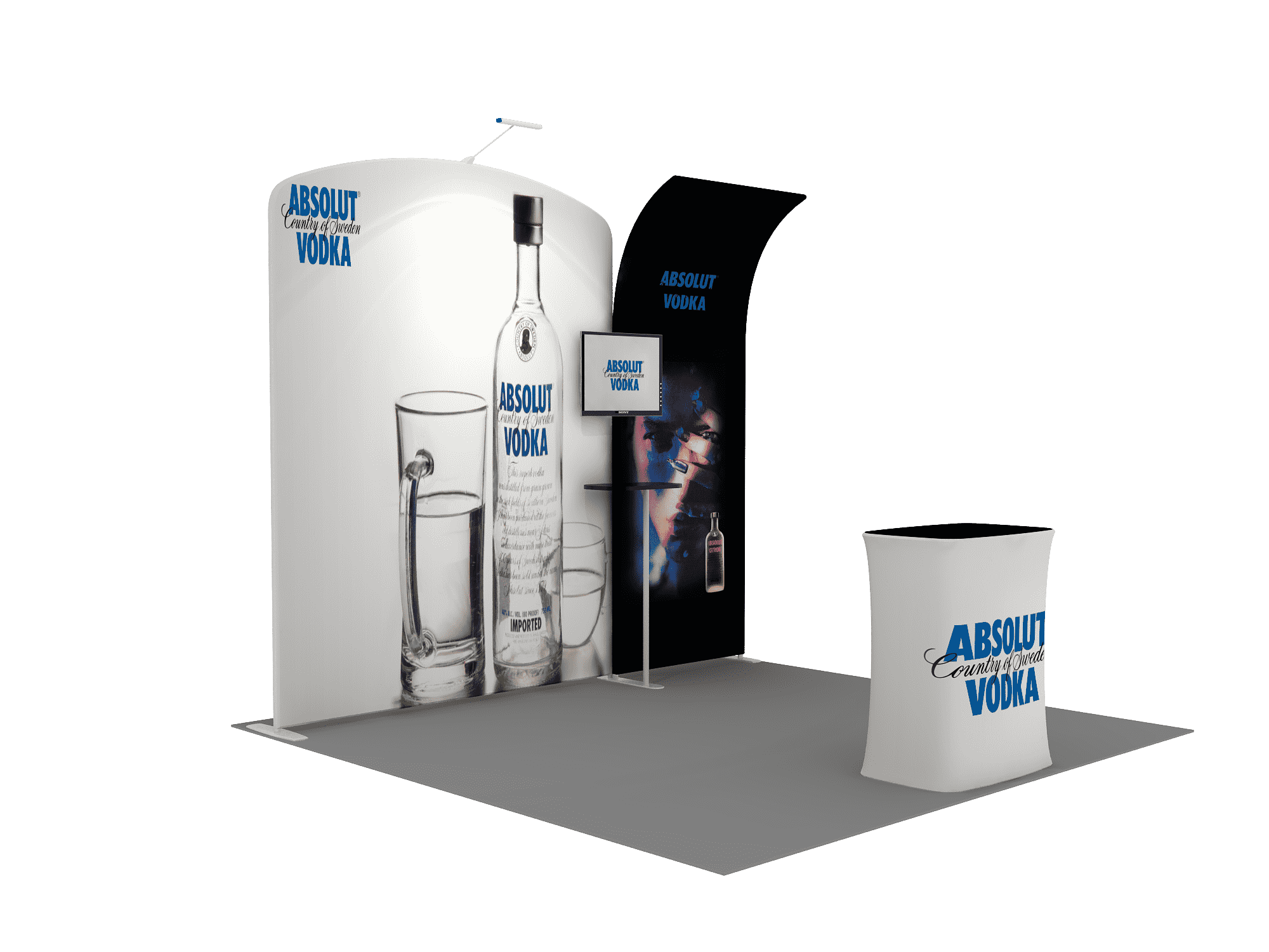 Draagbare tentoonstellingsdisplay 3m x 3m - Model 8