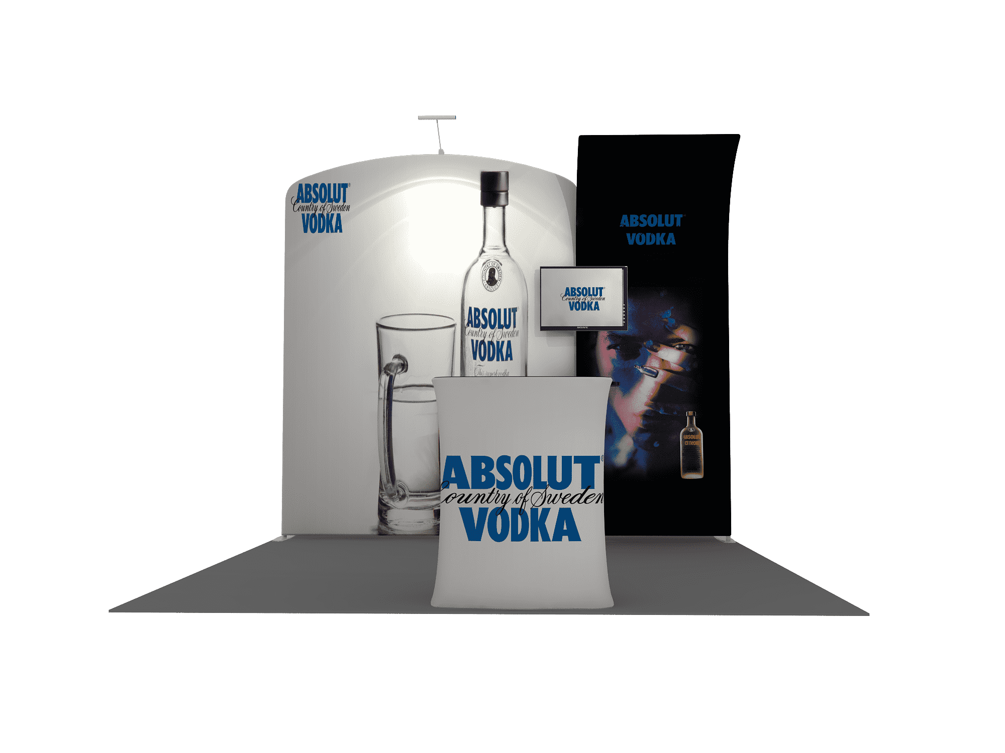 Draagbare tentoonstellingsdisplay 3m x 3m - Model 8