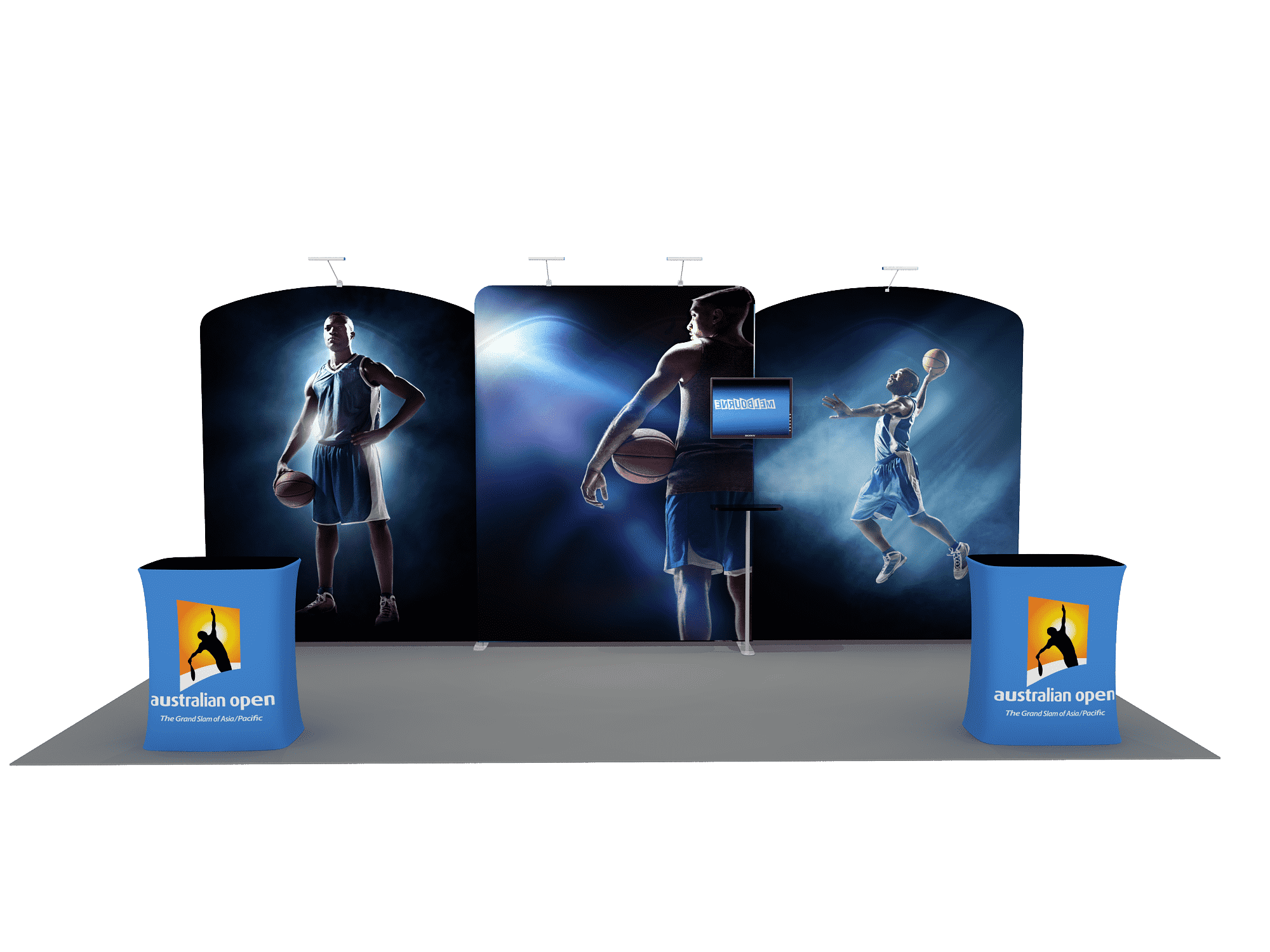 Draagbare tentoonstellingsdisplay 6m x 3m - Model 10
