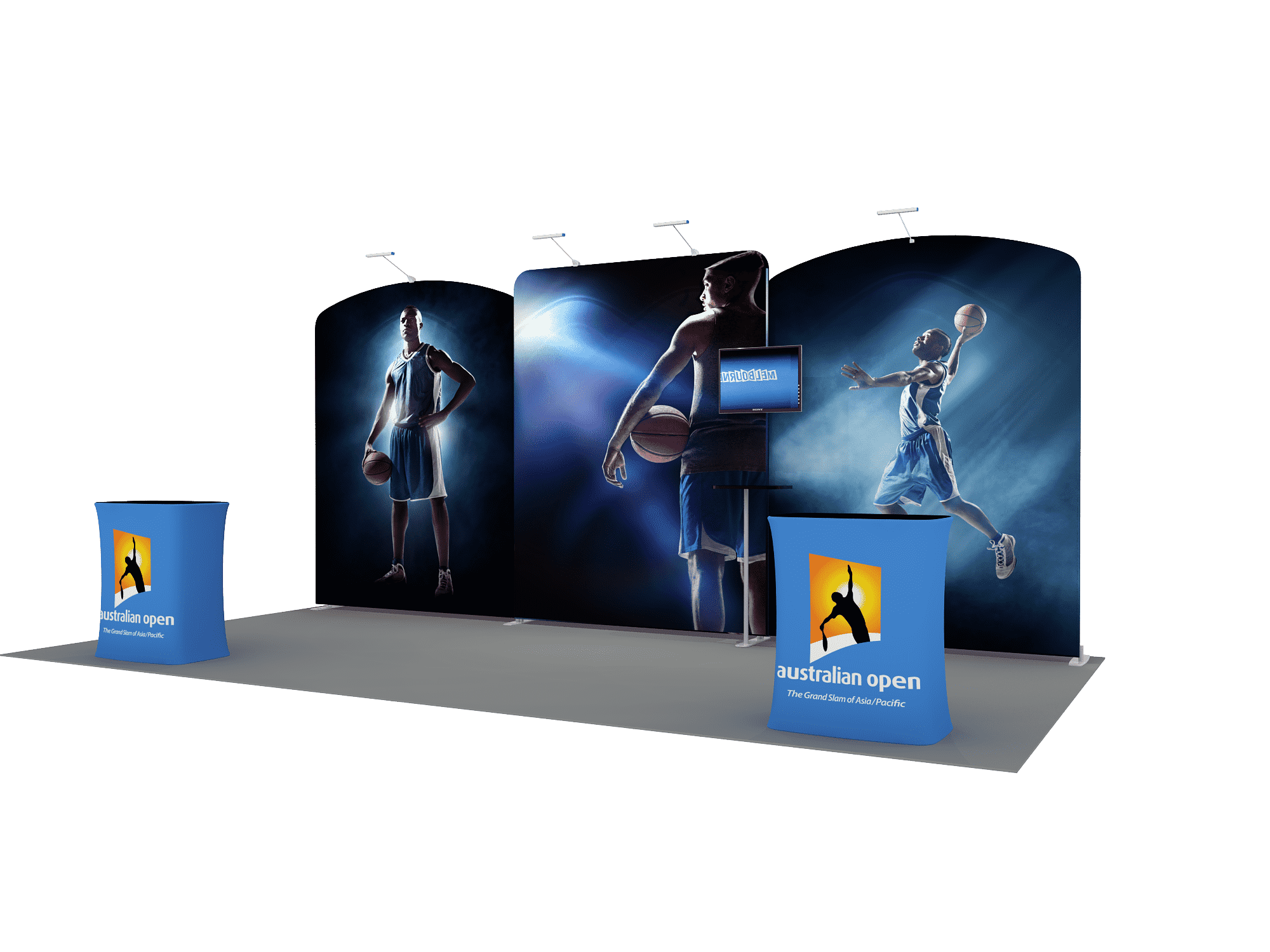 Draagbare tentoonstellingsdisplay 6m x 3m - Model 10