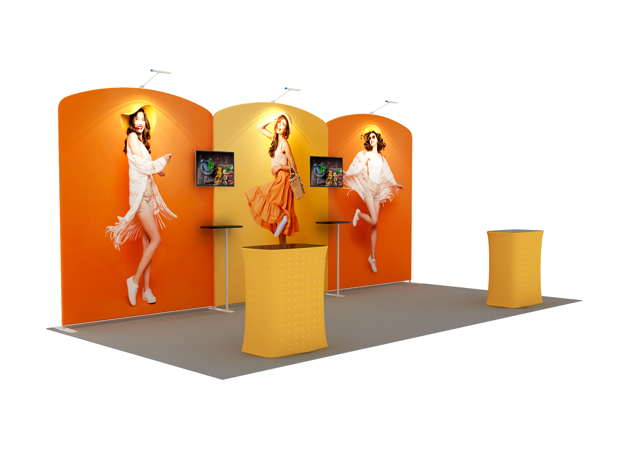 Draagbare tentoonstellingsdisplay 6m x 3m - Model 11
