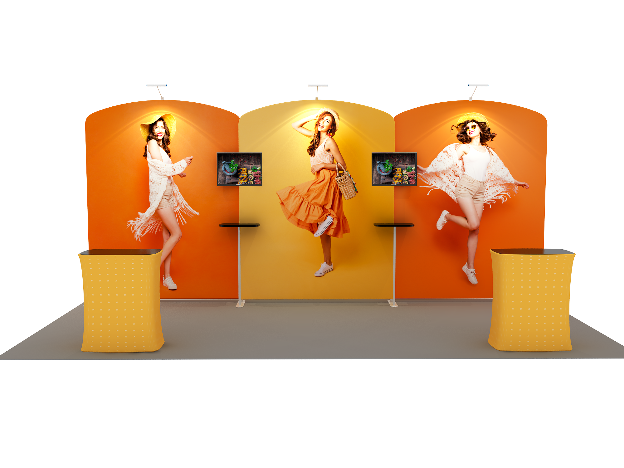 Draagbare tentoonstellingsdisplay 6m x 3m - Model 11