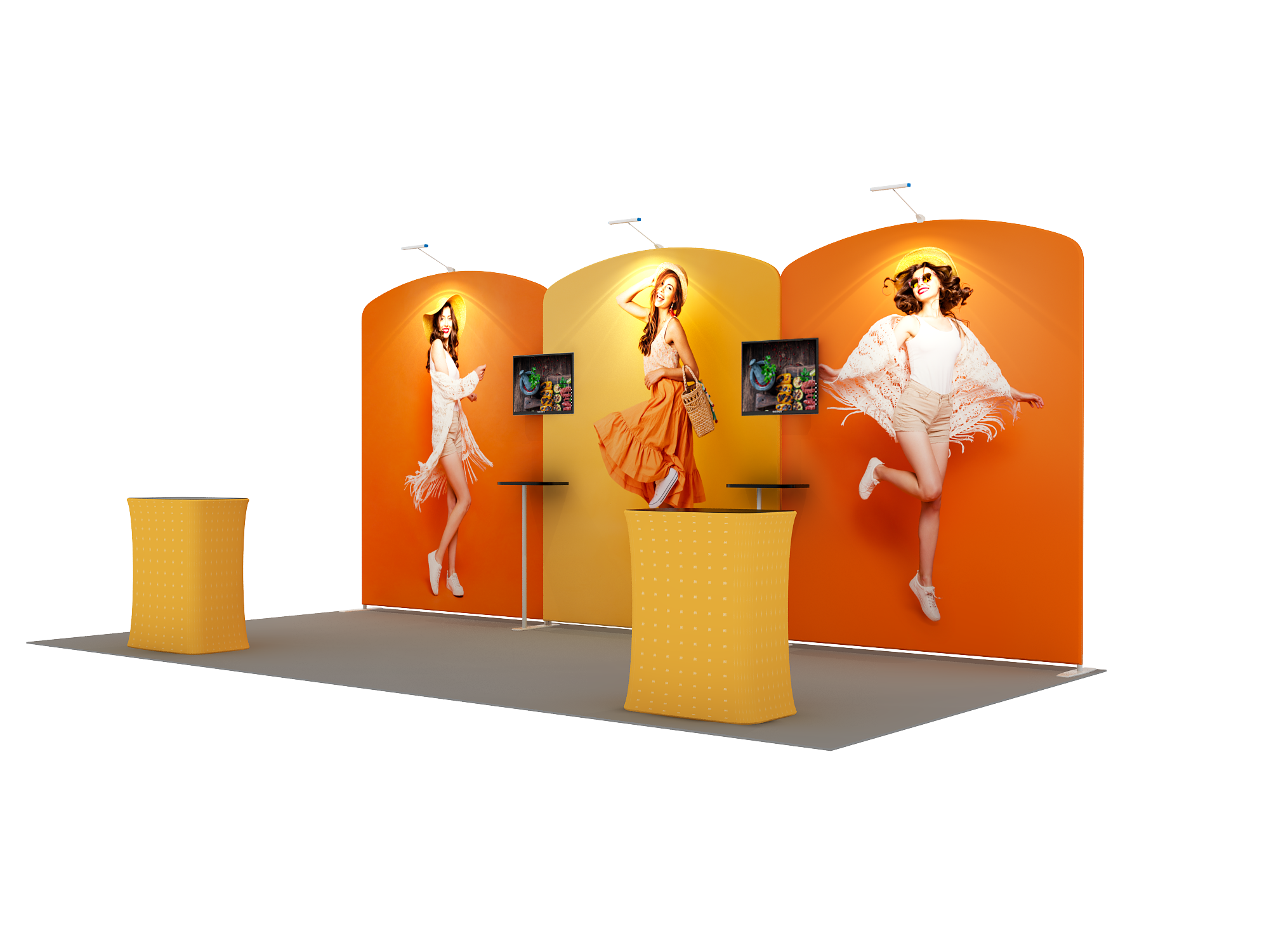 Draagbare tentoonstellingsdisplay 6m x 3m - Model 11