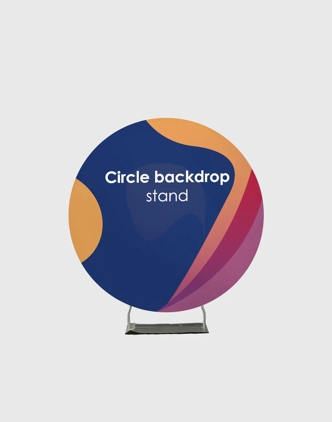 Gepersonaliseerde ontwerpprint op ronde framestandaard voor feesten/evenementen/bruiloften