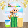 Cocomelon Event Party Ronde Achtergrondset