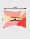 Aangepaste 180° gebogen wand