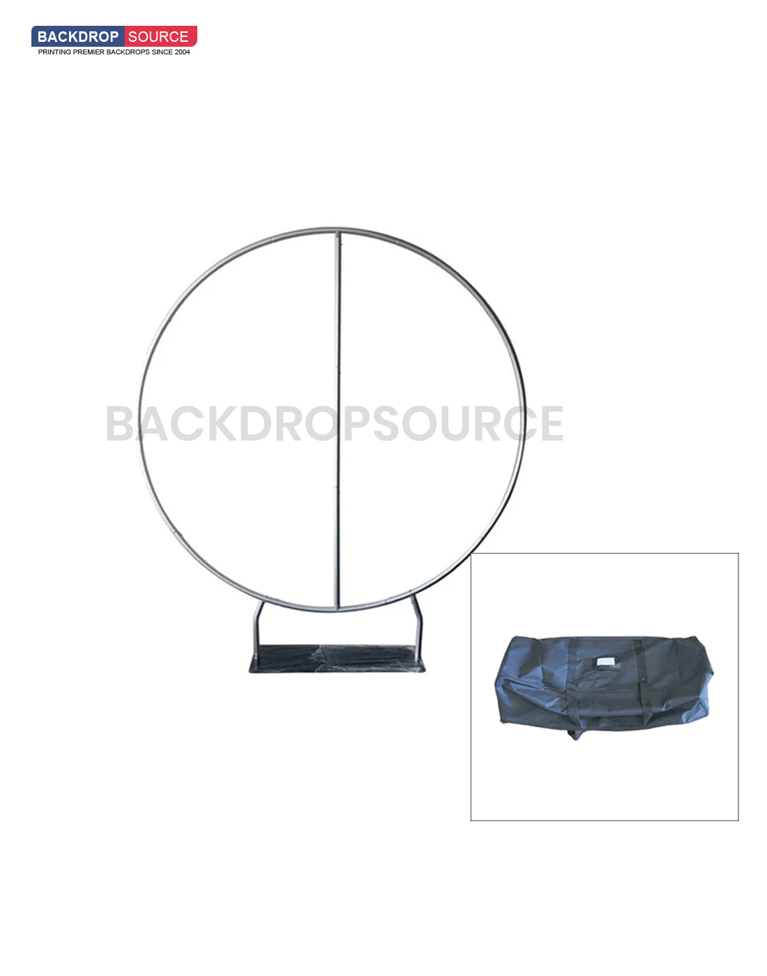 Gepersonaliseerde ontwerpprint op ronde framestandaard voor feesten/evenementen/bruiloften