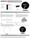 Gepersonaliseerde ontwerpprint op ronde framestandaard voor feesten/evenementen/bruiloften