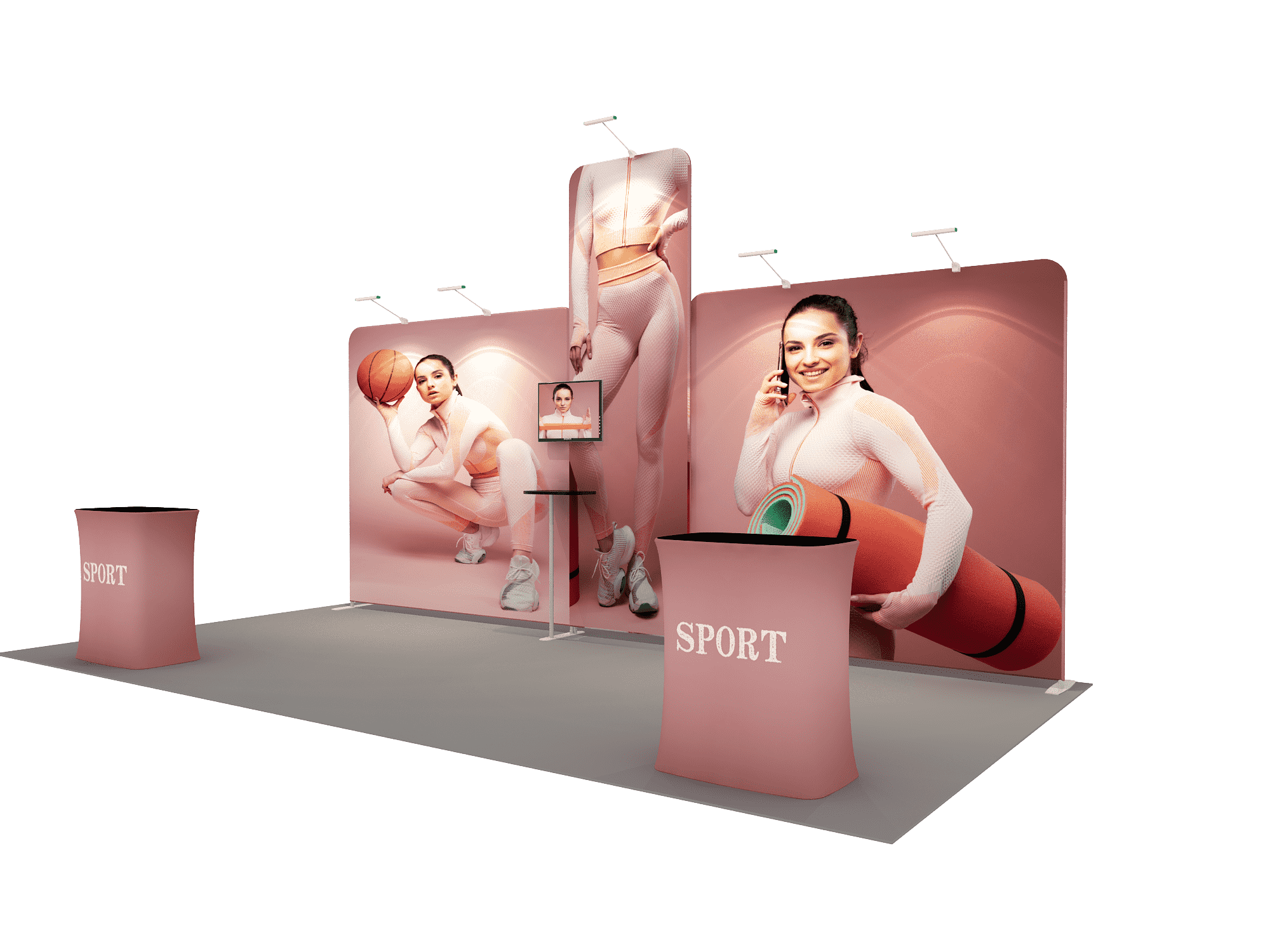 Draagbare tentoonstellingsdisplay 6m x 3m - Model 12