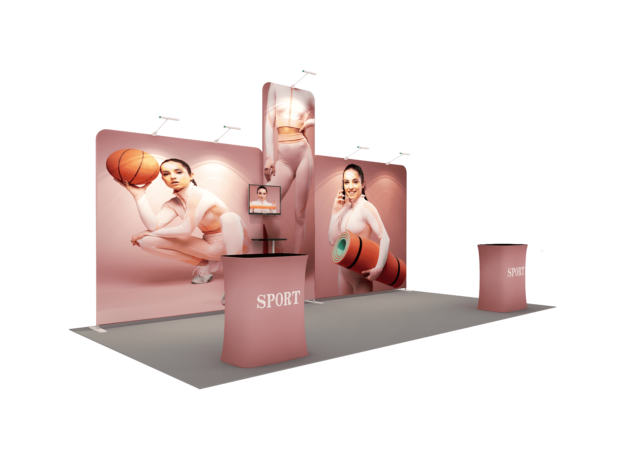 Draagbare tentoonstellingsdisplay 6m x 3m - Model 12