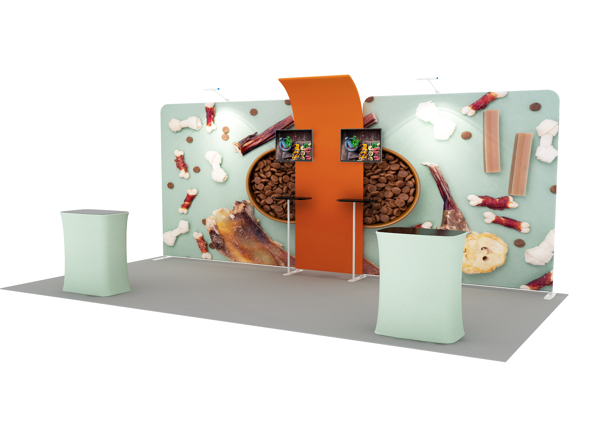 Draagbare tentoonstellingsdisplay 6m x 3m - Model 13