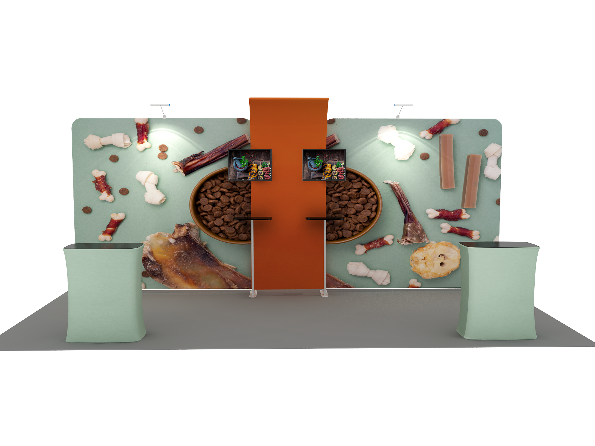 Draagbare tentoonstellingsdisplay 6m x 3m - Model 13