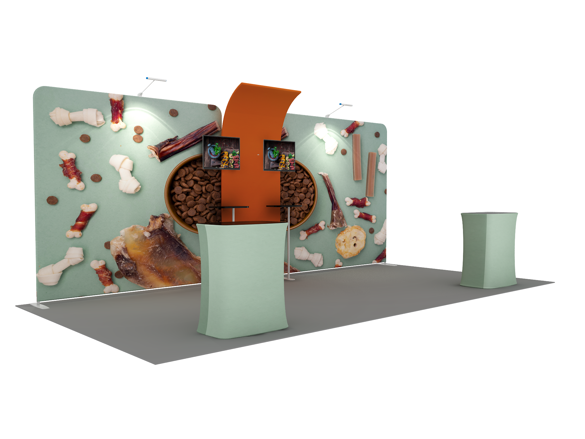 Draagbare tentoonstellingsdisplay 6m x 3m - Model 13