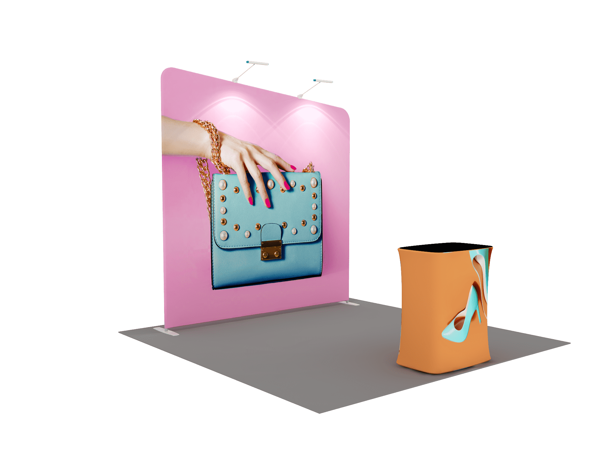Draagbare tentoonstellingsdisplay 3m x 3m - Model 9
