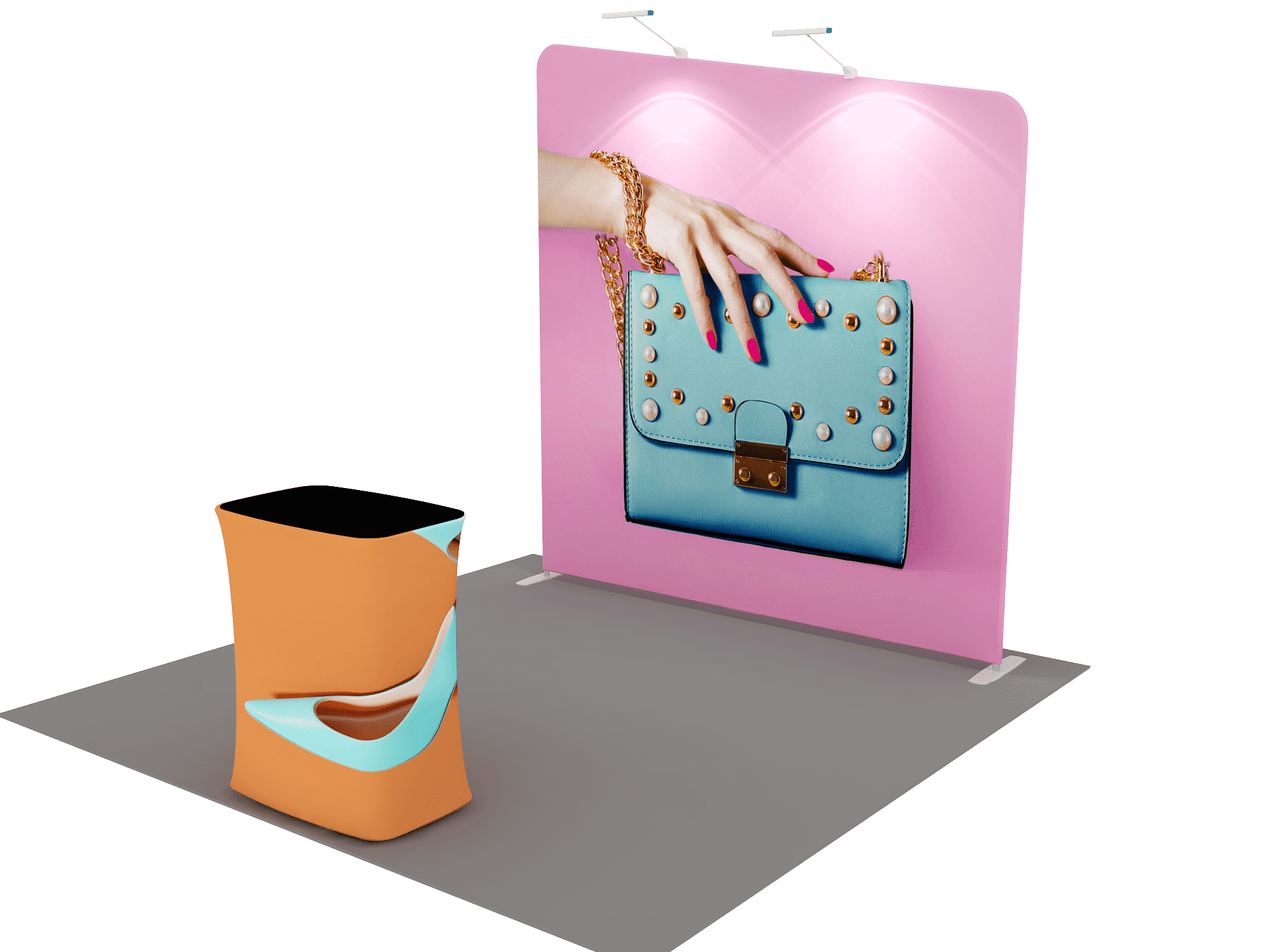 Draagbare tentoonstellingsdisplay 3m x 3m - Model 9