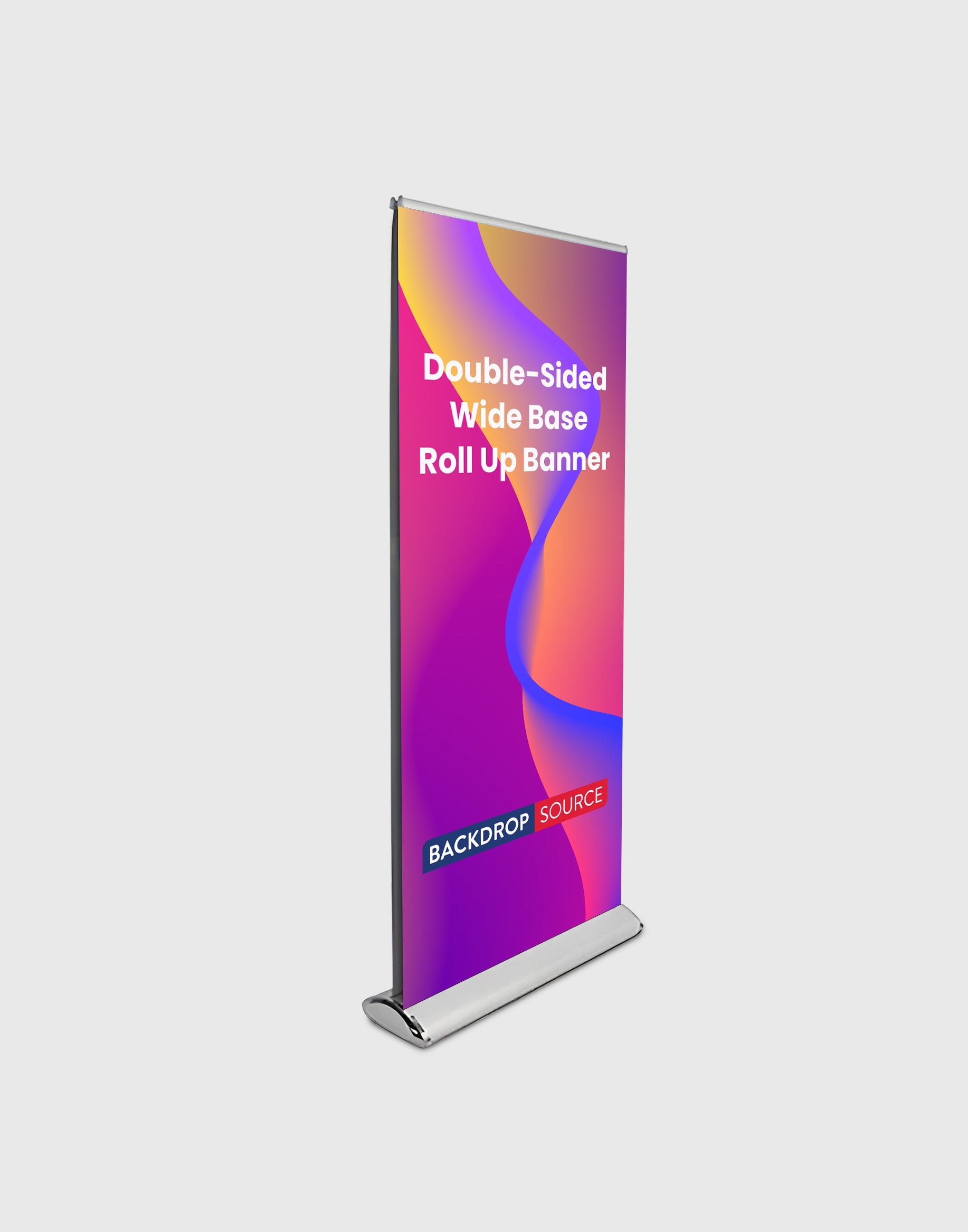 Dubbelscherm brede basis Roll Up Banner