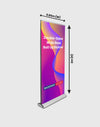 Dubbelscherm brede basis Roll Up Banner