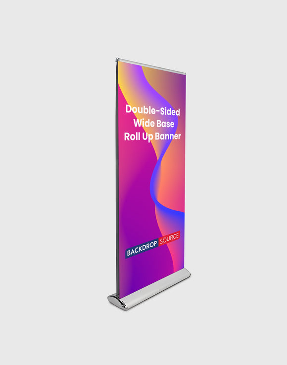 Dubbelscherm brede basis Roll Up Banner