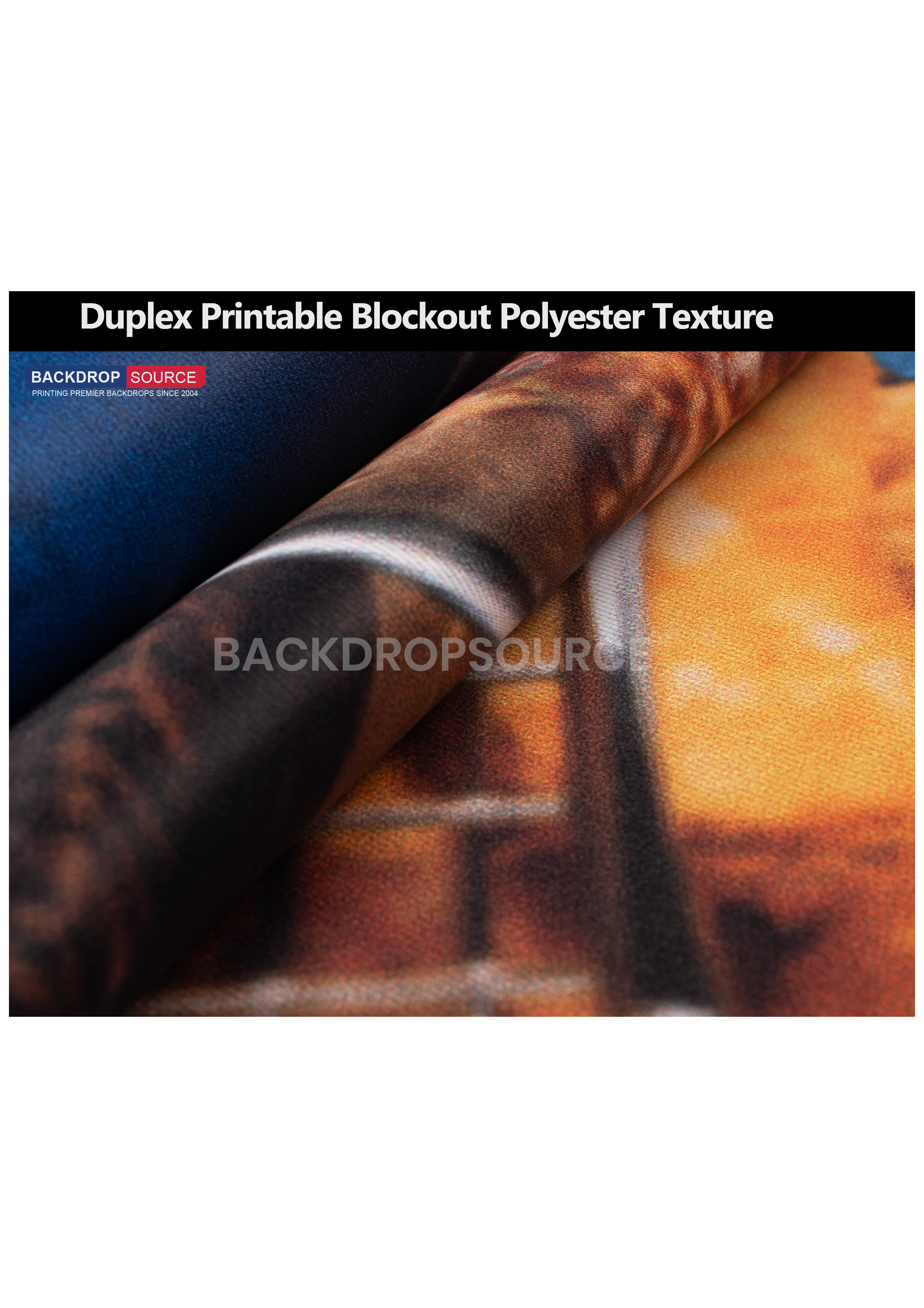 Duplex Blockout Polyester Achtergrond (300 GSM)