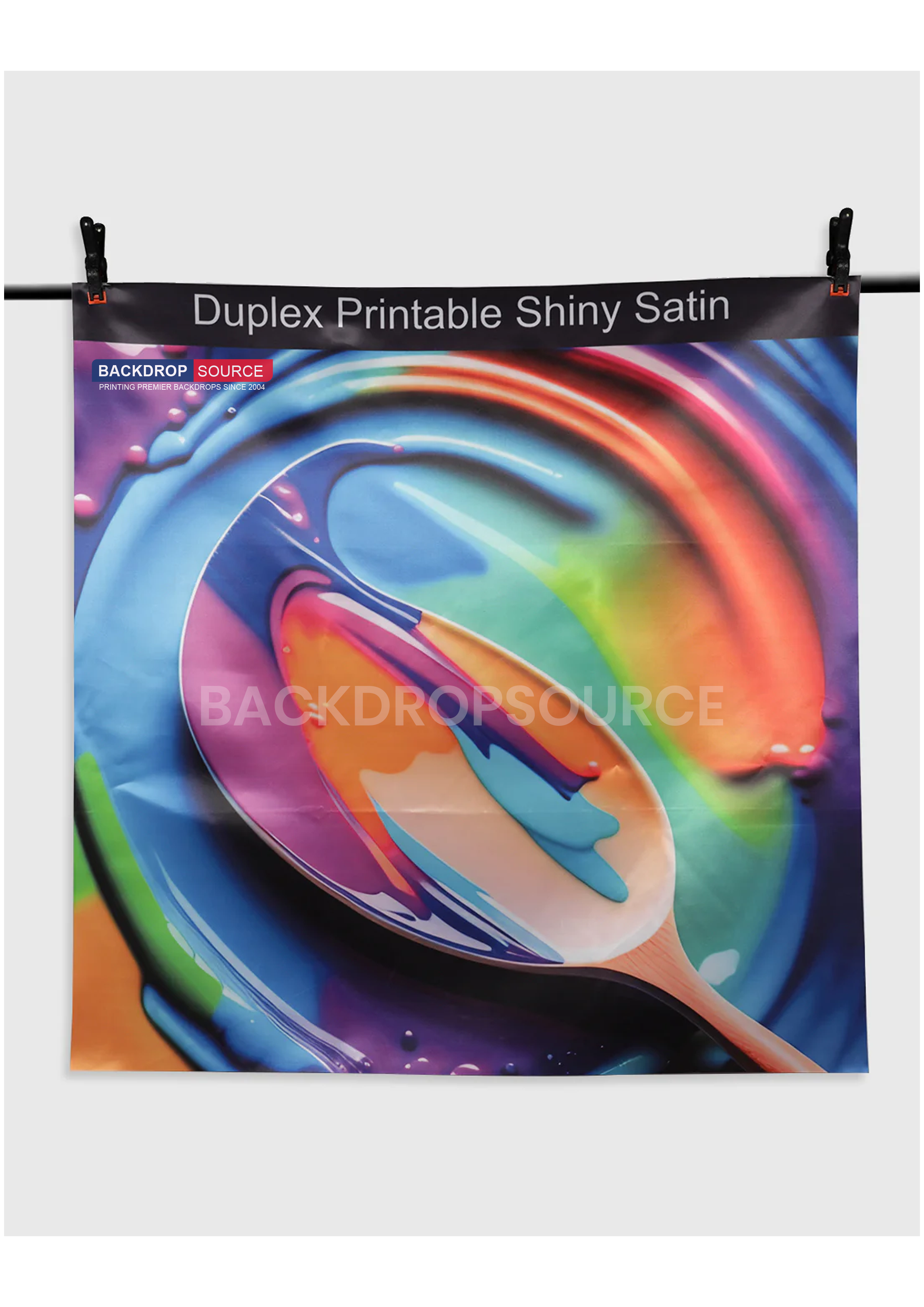 Duplex glanzend satijn polyester