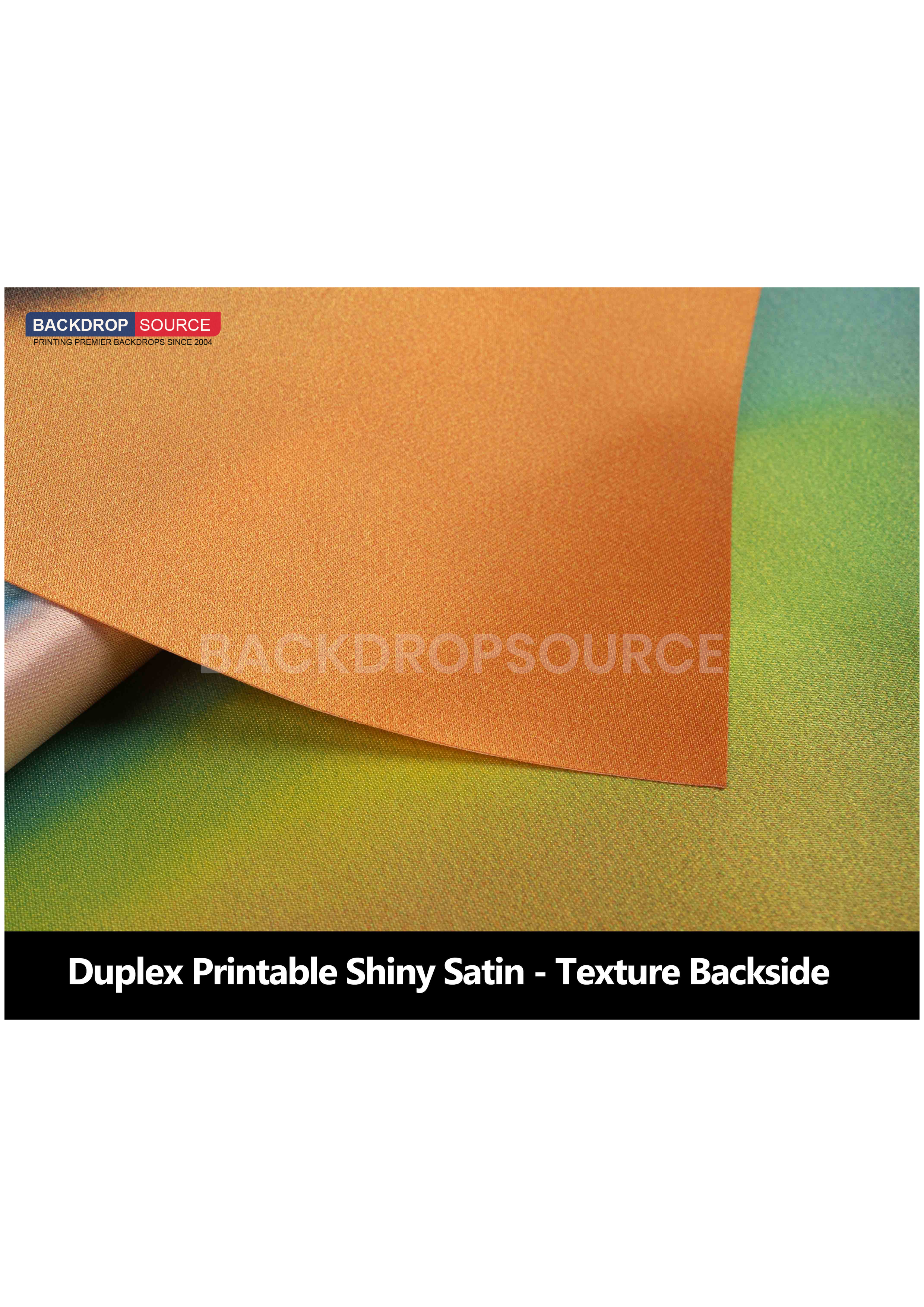 Duplex glanzend satijn polyester