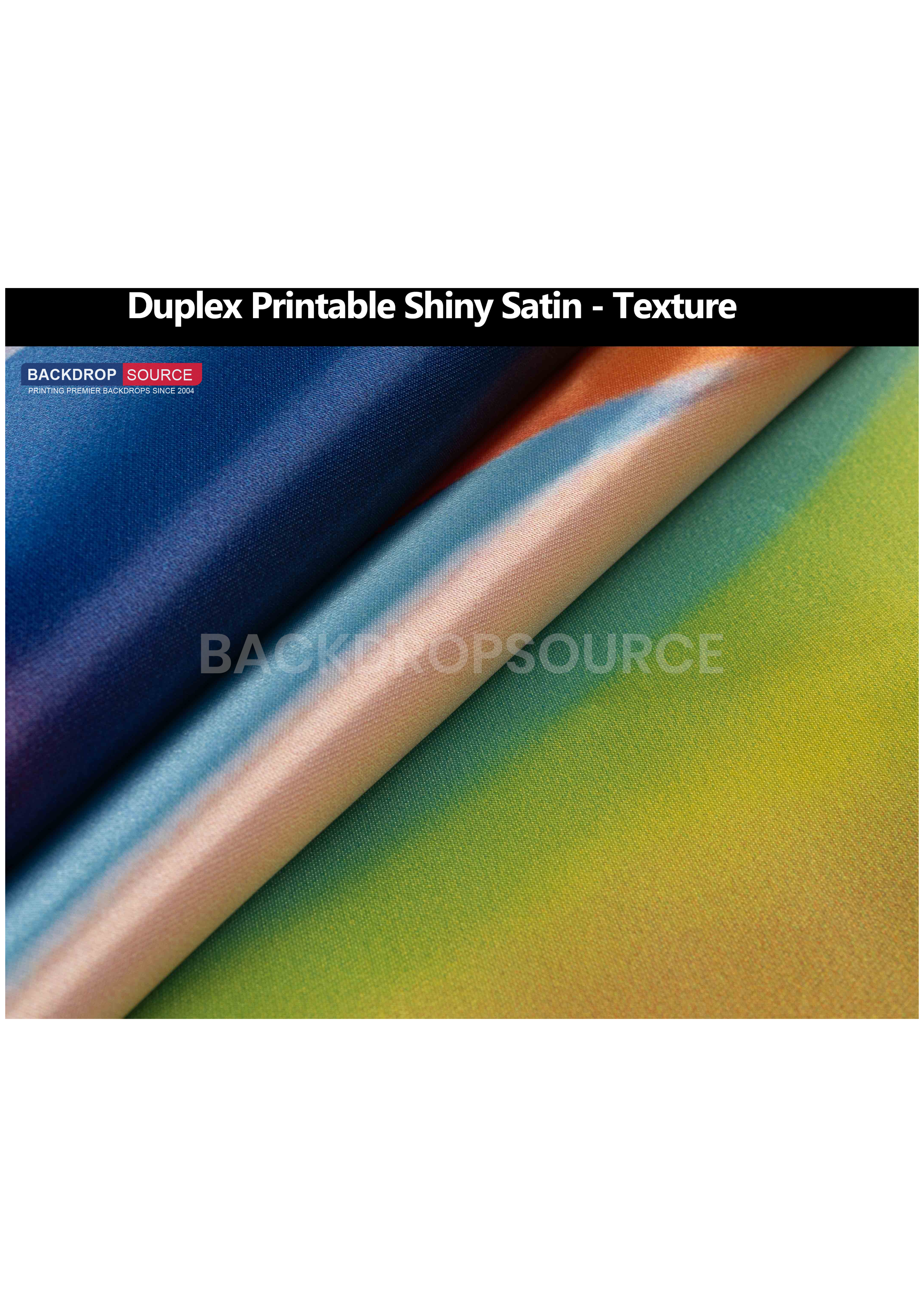 Duplex glanzend satijn polyester