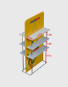 EZ Display Banner Stand met Planken