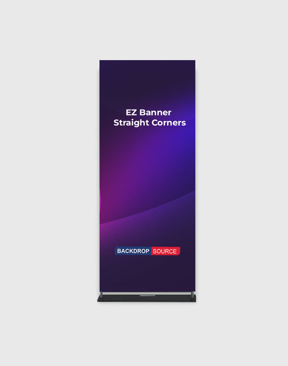 EZ-banner met rechte hoeken