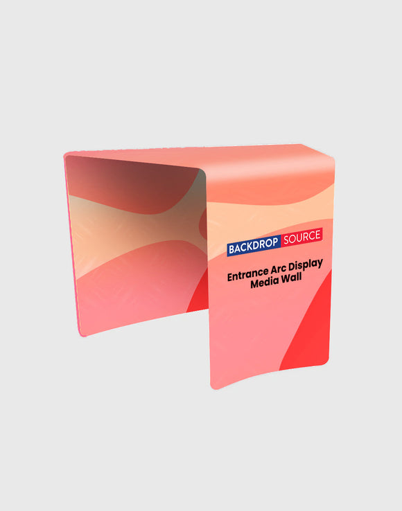 Entree Arc Display Media Wall voor beursstand