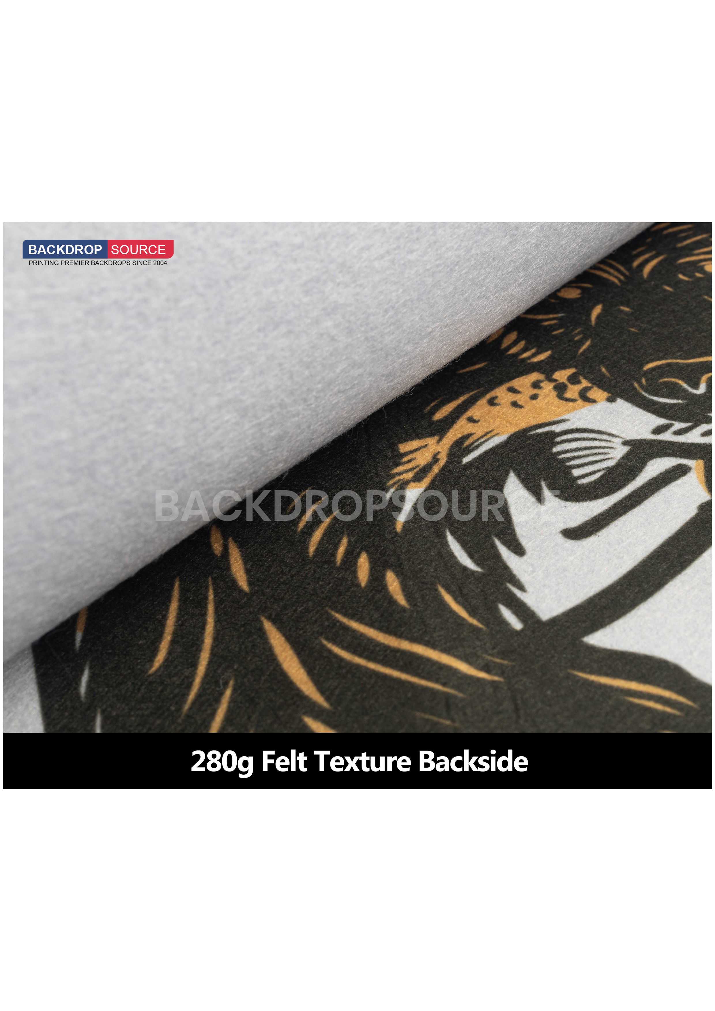 Vilt Polyester Stof Bedrukking -280G