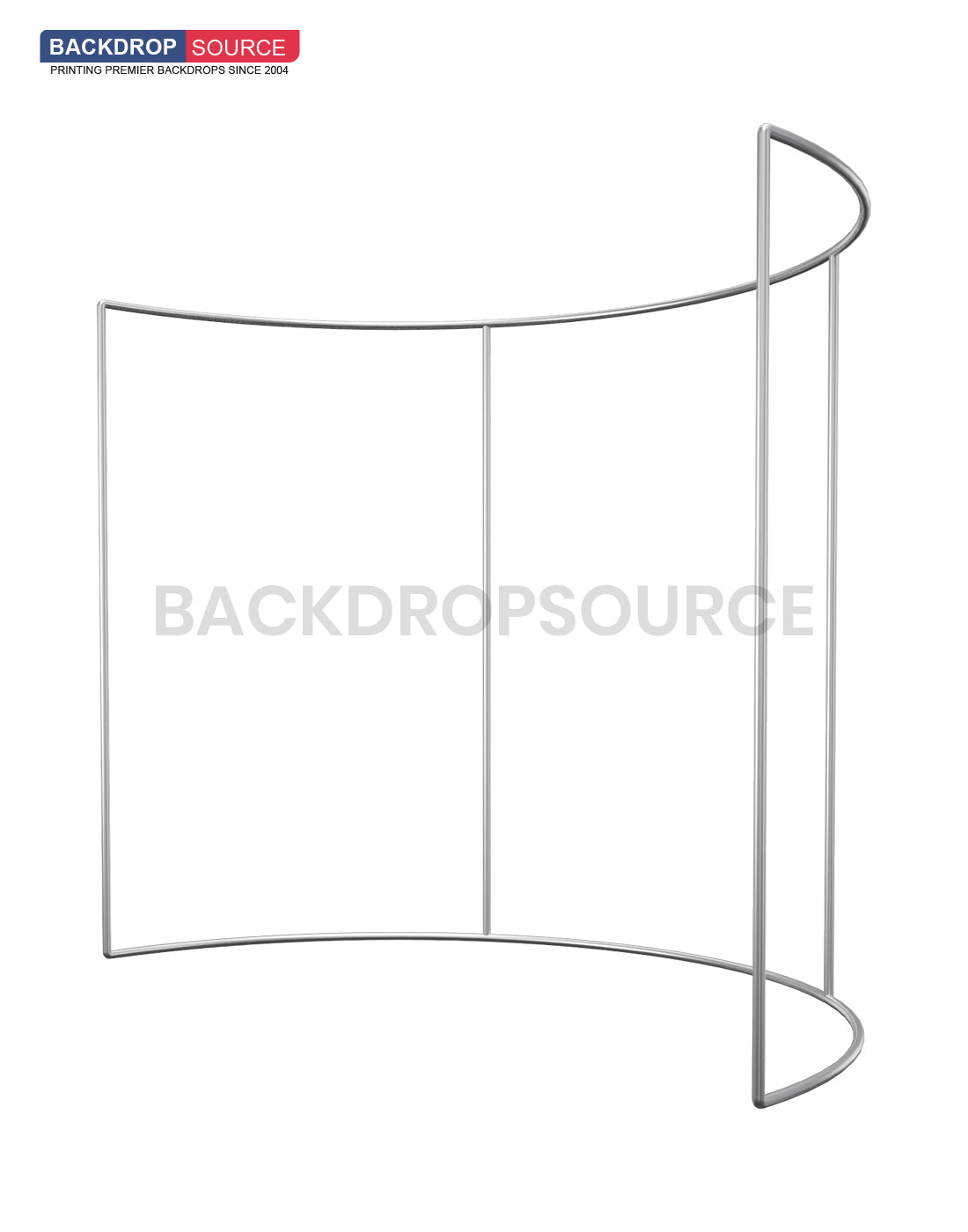 Aangepaste 180° gebogen wand