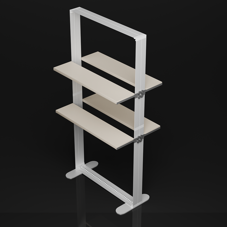 SEG LED-lichtbak met planken