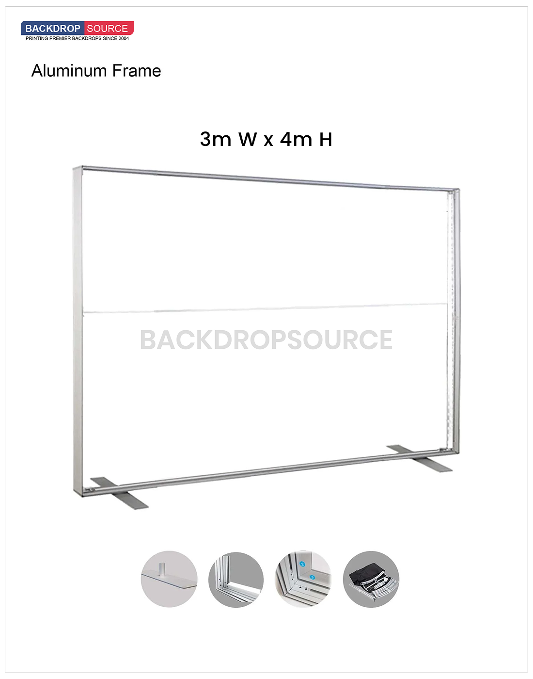 SEG Oversize Stoffen Display - 4m H