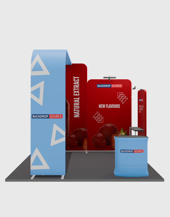 Draagbare tentoonstellingsdisplay 3m x 3m - Model 15