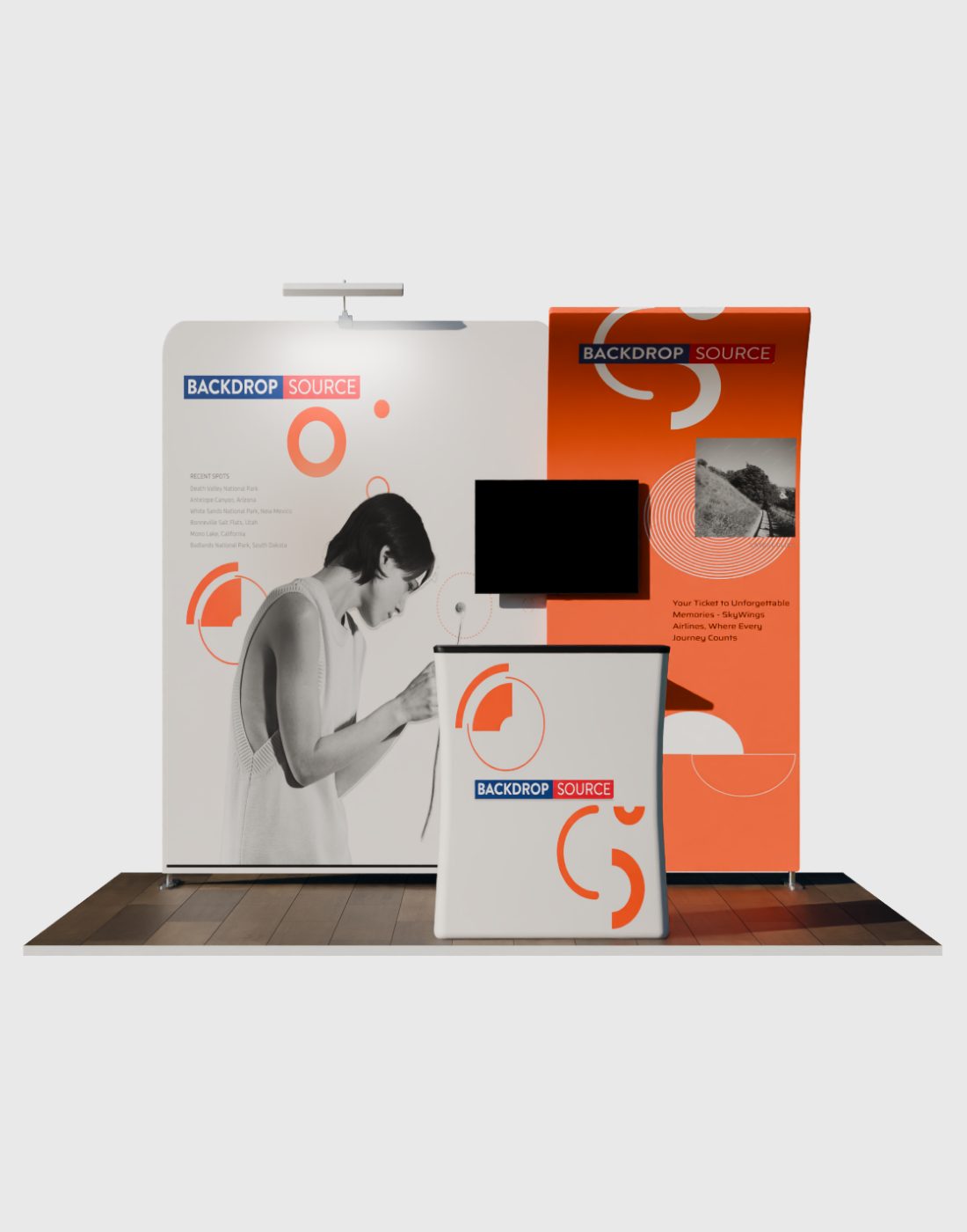 Draagbare tentoonstellingsdisplay 3m x 3m - Model 14