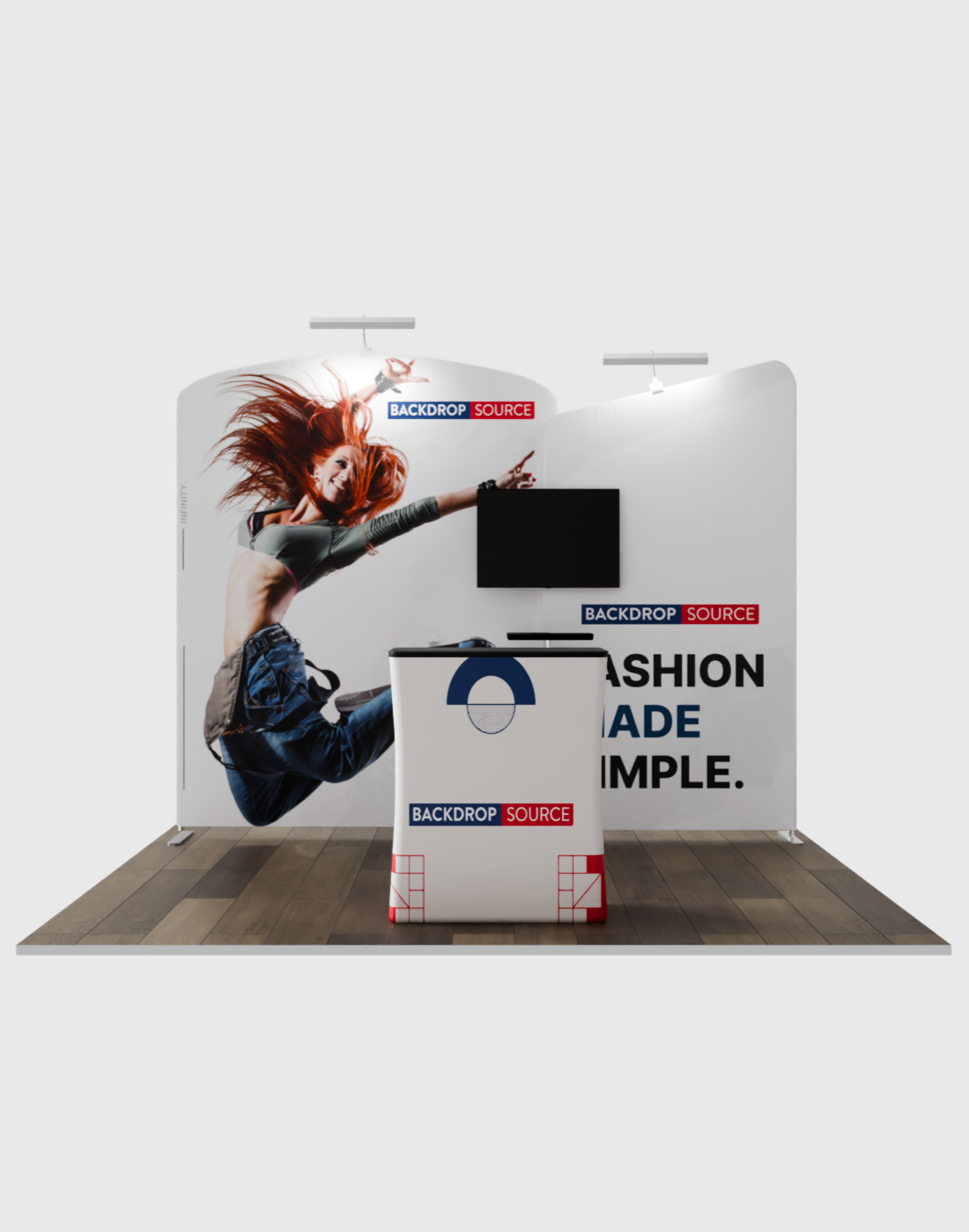 Draagbare tentoonstellingsdisplay 3m x 3m - Model 5
