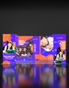Opvouwbare SEG-tentoonstellingsdisplay met achtergrondverlichting - Model 13