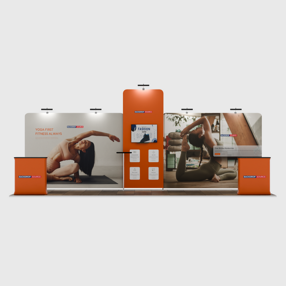 Draagbare tentoonstellingsdisplay 6m x 3m - Model 12