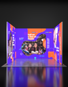 Opvouwbare SEG-tentoonstellingsdisplay met achtergrondverlichting - Model 6