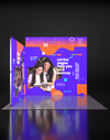 Opvouwbare SEG-tentoonstellingsdisplay met achtergrondverlichting - Model 7