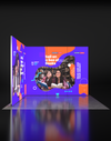 Opvouwbare SEG-tentoonstellingsdisplay met achtergrondverlichting - Model 5
