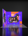 Opvouwbare SEG-tentoonstellingsdisplay met achtergrondverlichting - Model 12