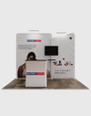 Draagbare tentoonstellingsdisplay 3m x 3m - Model 3